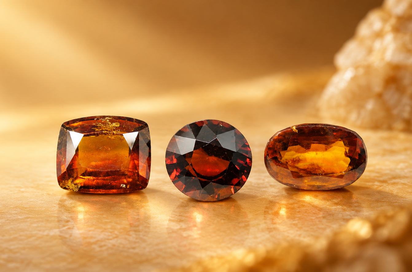Natural Hessonite Garnet(GOMED)
