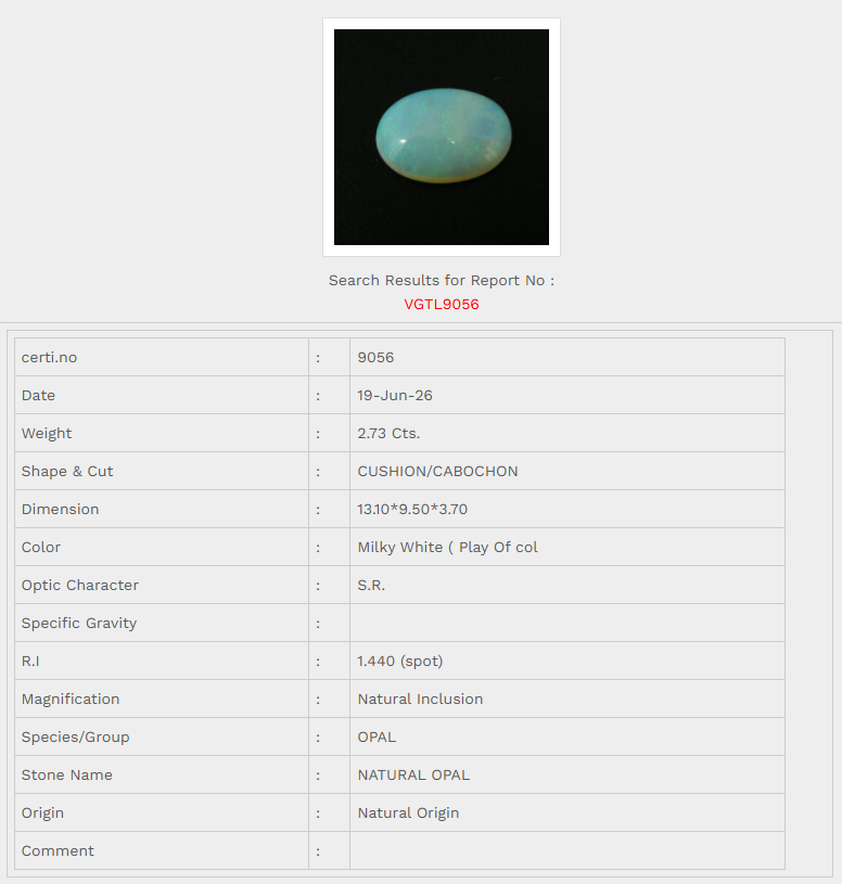Natural Opal